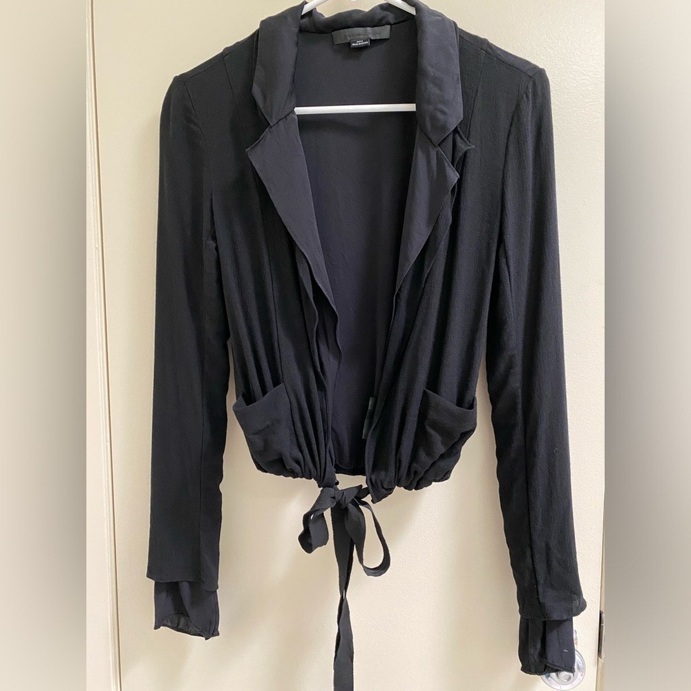 Alexander Wang black collar blouse jacket 2